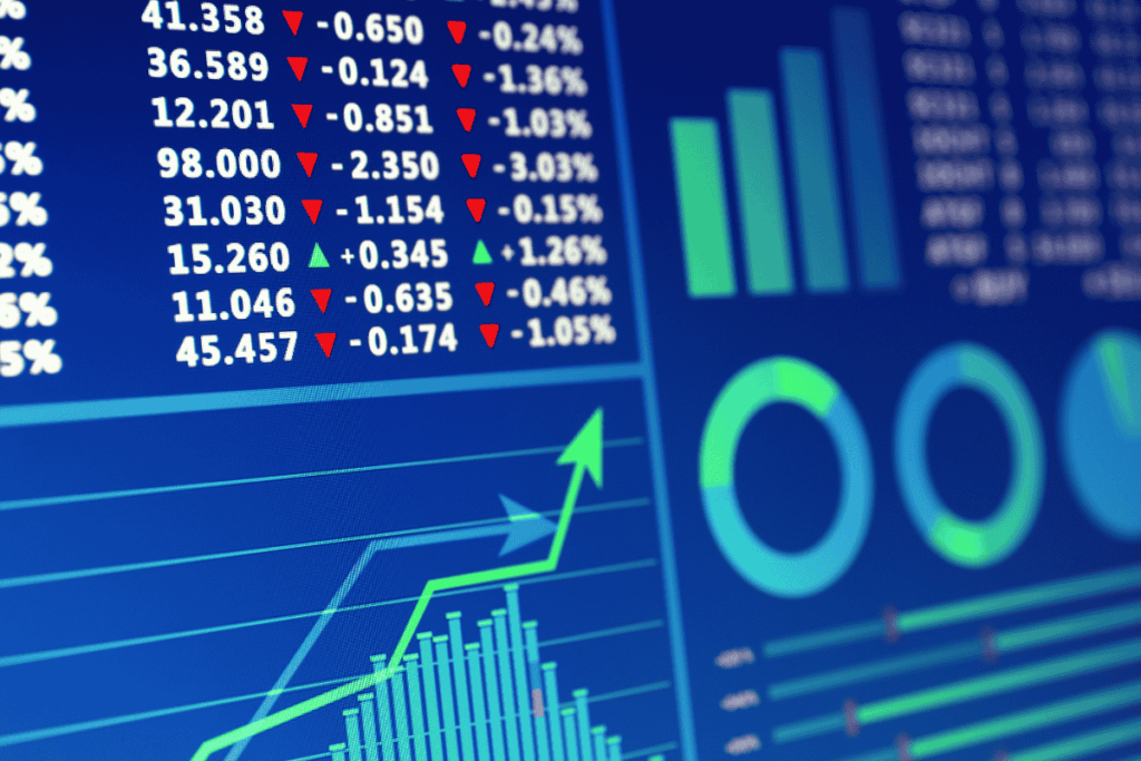 Website stats data and charts visualization